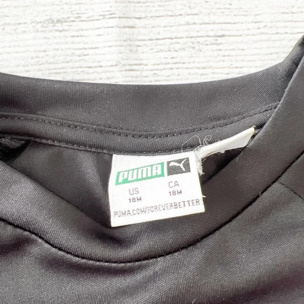 Puma Toddler Girl Long Sleeve Athletic Top Logo 12-18 Months - Picture 2 of 4